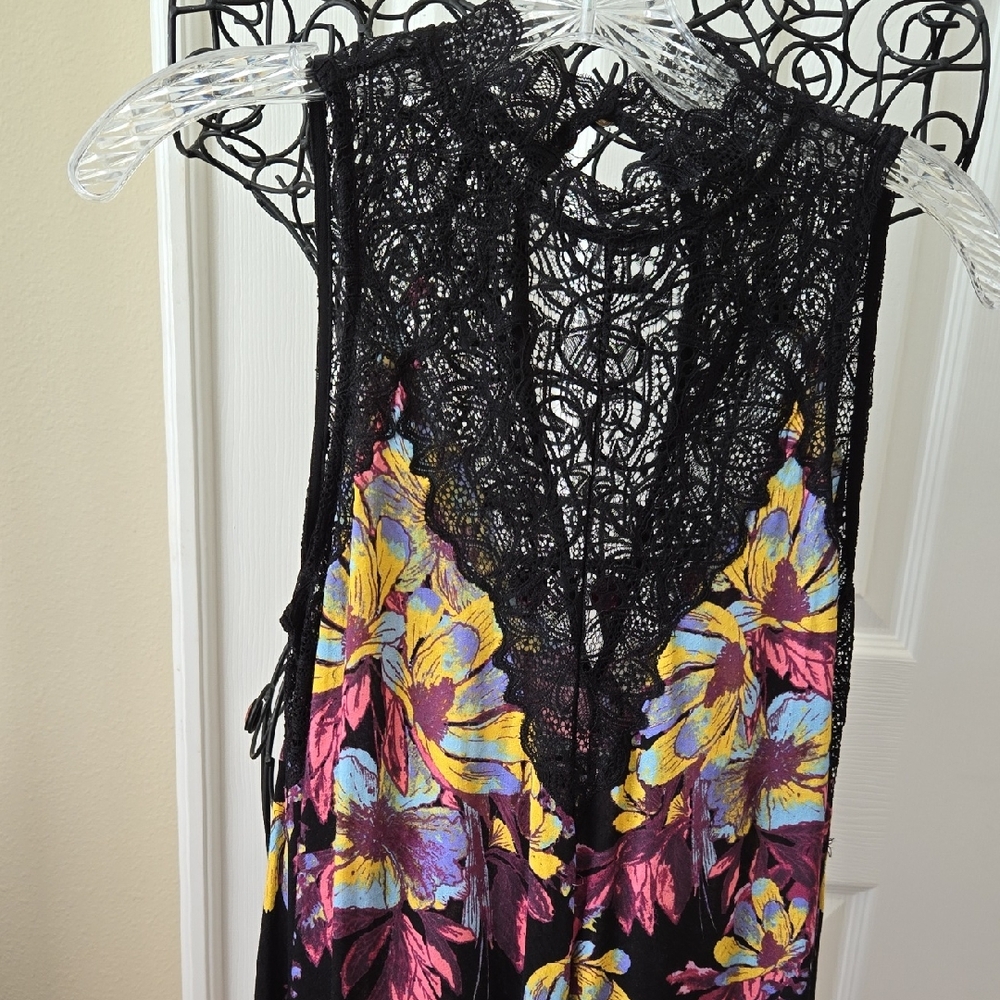 Free People Marsh Size extra small slip dress, lace, top and multicolor Bottom